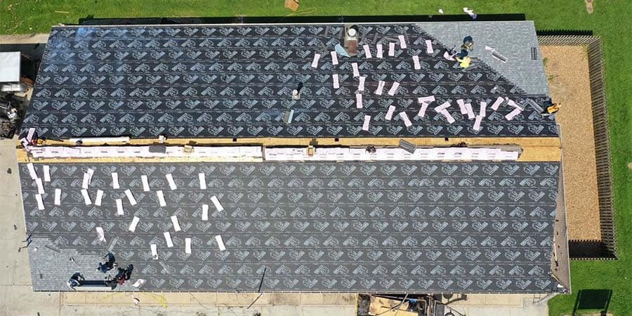 Roof being replaced in oklahoma city