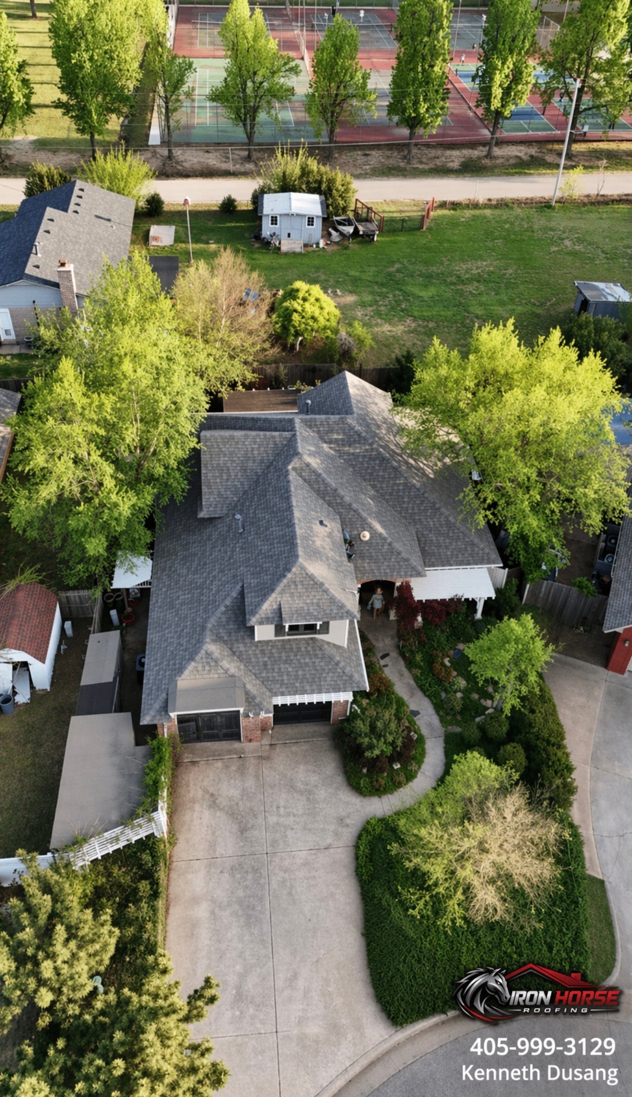 IKO Cambridge Weatherwood shingle roof installation in Oklahoma City